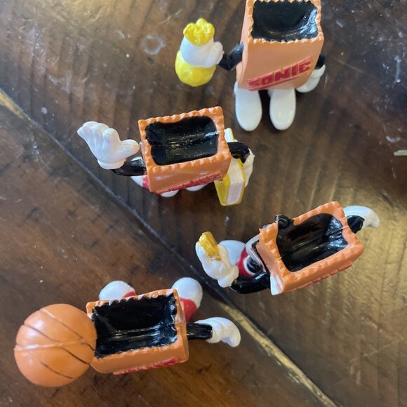 Sonic 1989 Brown Bag Juniors Wacky Pack Kids Meal Set of 4 - Picture 8 of 8